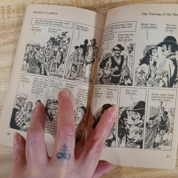 Taming of the Shrew Shakespeare 1984 B&W Pocket Classics Comic Paperback Vintage - Picture 7 of 7